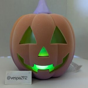Target Bullseye Playground Halloween Pumpkin Orange Flocked LED Summerween